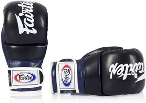 Fairtex Super Sparring Grappling MMA Gloves - FGV18 - Top Grain Leather - Extra Thick Padding on Knuckle -Made in Thailand