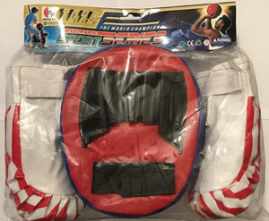 The "World Champion" Athletics Sport Series Toy Punching Pad and Gloves Set