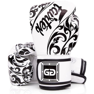 Fairtex "Glory" Hook & Loop Tribal Boxing Gloves - Genuine Leather - BGVG2