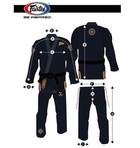 FAIRTEX "MATCHANU" BRAZILIAN JIU JITSU GI - BJJ2- NAVY BLUE