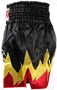 BOON "MONSTER NO FEAR FLAMES" MUAY THAI KICKBOXING SHORTS