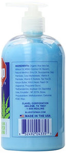 Blue Stop Max Massage Gel 16oz (473mL) - Pain Relief Gel for Muscle & Joint Pain (Comes in Pack of 2)