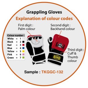 Top King "COMBAT" MMA Grappling Gloves - TKGGC - 100% Genuine Cowhide Leather