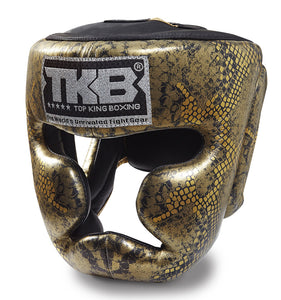 TOP KING "Super Snake" Head Guard- TKHGSS-02 - Made in Thailand from genuine leather.