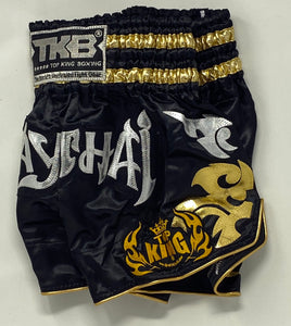 Gold Muay thai shorts — Kings Mma