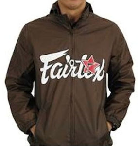 Fairtex Windbreaker Muay Thai Kickboxing Jacket with Hoodie- JK2 - Made in Thailand