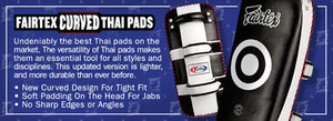 FAIRTEX MUAY THAI KICKBOXING CURVED STANDARD KICK THAI PADS