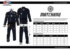 FAIRTEX "MATCHANU" BRAZILIAN JIU JITSU GI - BJJ2- NAVY BLUE