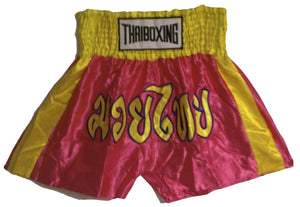 MUAY KICKBOXING "THAI BOXING" SHORTS - TBS-PINK