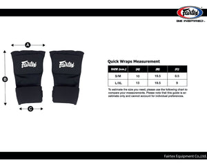 Fairtex Quick Wrap Handwraps - HW3