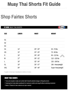 FAIRTEX "GLORY" MUAY THAI KICKBOXING SHORTS