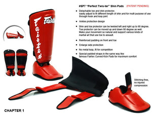 FAIRTEX DETACHABLE TWISTER SHN GUARDS