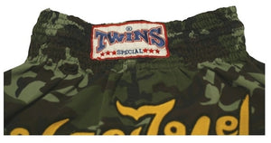 TWINS SPECIAL "CAMOUFLAGE" THAI BOXING SHORTS