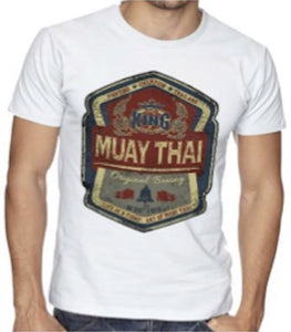 TOP KING MUAY THAI BOXING TSHIRT - TKTSH-026-WHITE