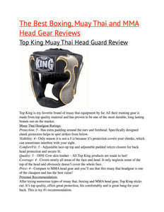 Top King "Pro" Training Open Chin Headguard - TKHGPT (OC)