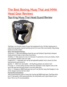 Top King "EMPOWER CREATIVITY" Muay Thai Kickboxing Head Guard - TKHGEM-01-GD (Black)