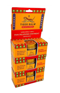 Tiger Balm Red EXTRA STRENGTH Pain Relieving Ointment (Bundle of 3)