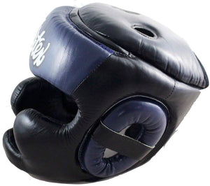 Fairtex Padded Top Diagonal Vision Headgear - HG13PD  - Genuine Leather