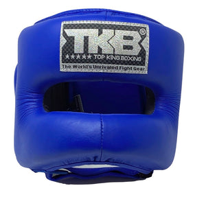 Top King "Pro" Training Open Chin Kickboxing Headguard - TKHGPT (OC) -  PROTECTS THE NOSE