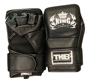 Top King "COMBAT" MMA Grappling Gloves - TKGGC - 100% Genuine Cowhide Leather