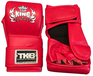 Top King "COMBAT" MMA Grappling Gloves - TKGGC - 100% Genuine Cowhide Leather