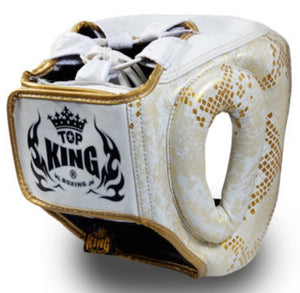 TOP KING "Super Snake" Head Guard- TKHGSS-02 - Made in Thailand from genuine leather.