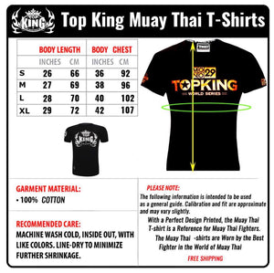 Top King "MUAY THAI" Short Sleeve T-Shirt - Micro Brushing - Velvety Soft