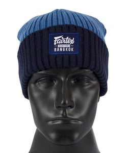 Fairtex Beanie Winter Hat - BN7 - Blue - Nylon Bag Packaging Included