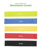 MInd Reader Resistance Band Set - 5 Different Resistance Strength Levels