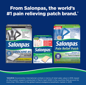 Salonpas Lidocaine Plus Pain Relieving Liquid Roll On - 3 Ounce Roll On