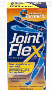 JointFlex Pain Relief Cream - 3 Ounce -  with Natural Turmeric