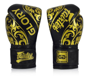 Fairtex "Glory" Hook & Loop Tribal Boxing Gloves - Genuine Leather - BGVG2