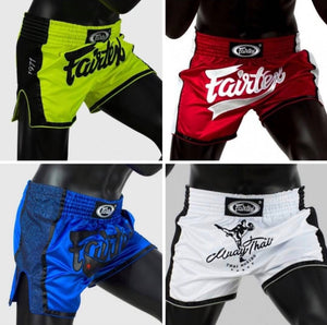 FAIRTEX SLIM CUT MUAY THAI SHORTS - BS1702 - Blue