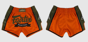 FAIRTEX SLIM CUT MUAY THAI SHORTS - BS1705 - Orange