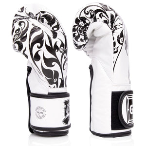 Fairtex "Glory" Hook & Loop Tribal Boxing Gloves - Genuine Leather - BGVG2