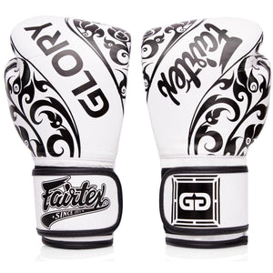 Fairtex "Glory" Hook & Loop Tribal Boxing Gloves - Genuine Leather - BGVG2