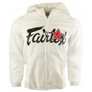 Fairtex Windbreaker Muay Thai Kickboxing Jacket with Hoodie- JK2 - Made in Thailand