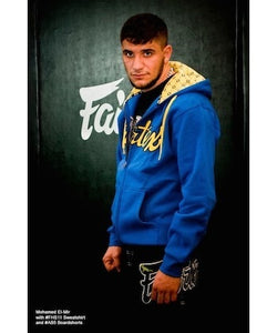 FAIRTEX HOODED SWEATSHIRT - BLUE/YELLOW