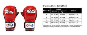 Fairtex Super Sparring Grappling MMA Gloves - FGV18 - Top Grain Leather - Extra Thick Padding on Knuckle -Made in Thailand