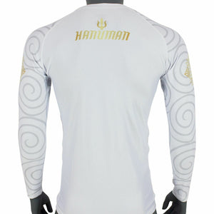 Fairtex Long Sleeve Rash Guard - RG7 - White - Ideal for all MMA and Grappling Training