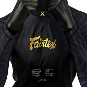 Fairtex Long Sleeve Grappling Rash Guard - RG6 - 80% nylon and 20% spandex for a comfortable tight fit