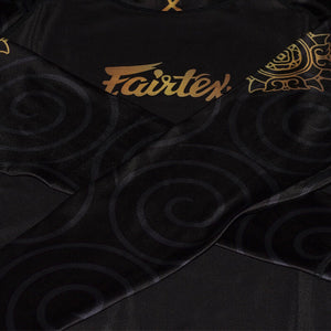 Fairtex Long Sleeve Grappling Rash Guard - RG6 - 80% nylon and 20% spandex for a comfortable tight fit