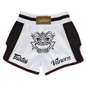 FAIRTEX SLIM CUT MUAY THAI SHORTS - BS1712 - White